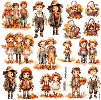 Produktbild von AUFKLEBER Dekor Stickers - ScrapLove - Herbst 3