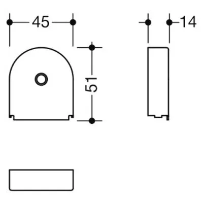 Produktbild von HEWI 67371 Gelenkkappe,