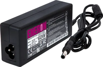 Zdjęcie produktu dla Zasilacz Ładowarka do laptopa 60W 19V 3.16A 5.5x3.0mm Kompatybilny z notebookiem Samsung czarny Zasilacz