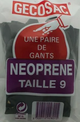 Image de Paire de gants néoprène noir T9 - GECOSAC - 2801