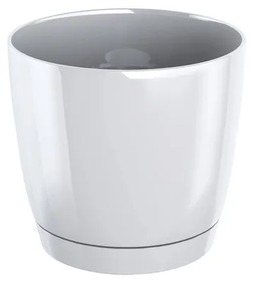 Produktbild von COUBI DUOP120 Blumentopf mit Untersetzer | Weiß