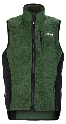 Produktbild von KOX Faserpelz-Weste Grün/Schwarz 58/60