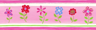 Produktbild von ESTAhome Tapetenbordüre Blumen Rosa - 177303 - 17,06 cm x 5 m