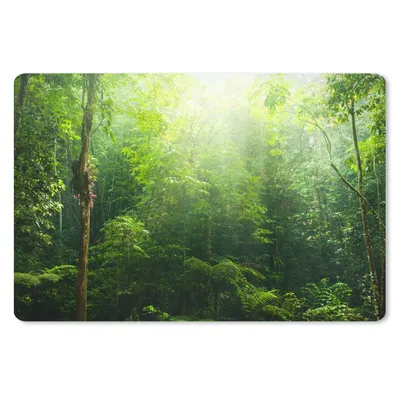 Obrázek produktu pro Podložka pod myš - Džungle - Sluneční světlo - Zelená - Dívky - Děti - Chlapci - 27x18cm - Podložka pod myš