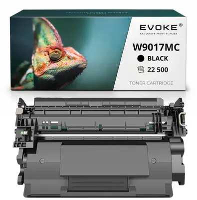 Immagine prodotto di Cartucce compatibili Evoke per stampante HP W9017MC W-9017MC, colore nero, resa di 22.500 pagine, compatibili con i modelli LaserJet E50045dw E52545, Immagine generata dall'IA