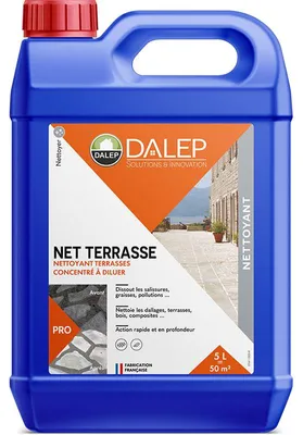 Image de Nettoyant NET TERRASSE concentré pour terrasses bidon de 5L - DALEP - 104004703