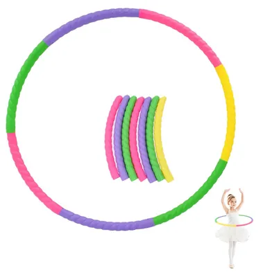 Zdjęcie produktu dla Obręcz do hula hop dla dzieci - Regulowana waga - 60 cm lub 52 cm - Dla dzieci w wieku 3-5 lat