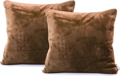 Zdjęcie produktu dla Poszewka mikrofibra 45x45*2 brązowa DecoKing