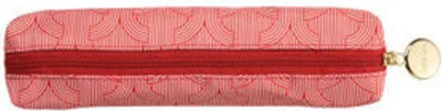 Produktbild von Stiftemäppchen im Twist Design, farbig, 19 x 6 x 4 cm, aus recyceltem PET, mit goldenem Reißverschlussanhänger