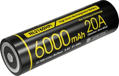 Produktbild von Nitecore Li-Ion Akku Typ 21700 - 6000mAh - NL2160HPi
