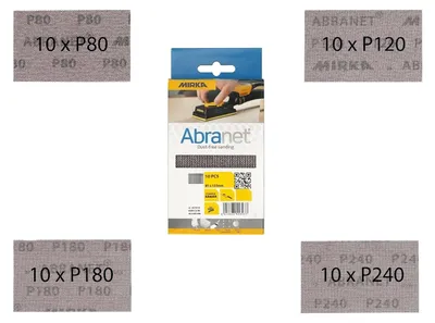Produktbild von Mirka Abranet Schleifstreifen 81×133 mm Mix-Pack 40 Stk