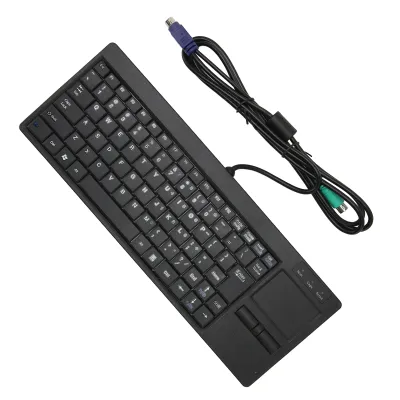Image de Clavier industriel,Clavier IPC,Mini clavier,Mini clavier filaire,Clavier avec Touchpad,Clavier filaire