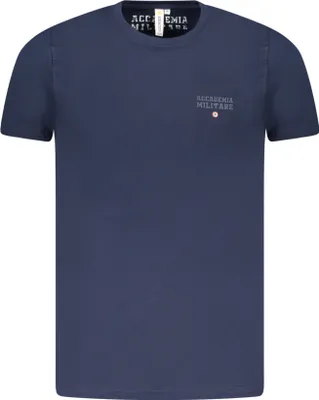 Produktbild von Herren Kurzarm T-Shirt Blau: Stilvolles Militärdesign mit Logo