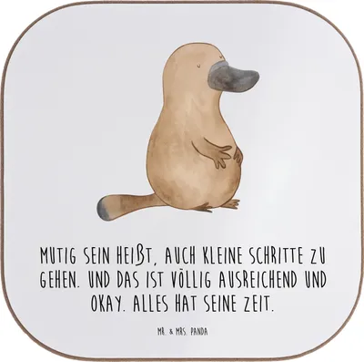 Produktbild von Mr. & Mrs. Panda Untersetzer Tasse Selbstvertrauen stärken - Weiß - Geschenk, Lebenshilfe, für Gläser, Vertrauem, Geduld, Trost, Glas, Zuversicht, Ermutigung, eigene Zeit