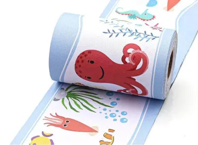 Productafbeelding van Zelfklevende Wanddecoratie voor Kinderen, 10 cm x 1000 cm
