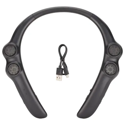 Zdjęcie produktu dla Bezprzewodowy zestaw słuchawkowy na szyję, wodoodporny IPX4, słuchawki stereo Bluetooth 5.3 z mikrofonem z redukcją szumów