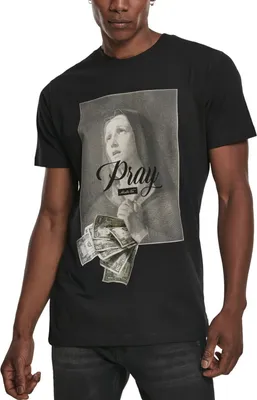 Productafbeelding van Mr. Tee, T-shirt "Pray", zwart - maat S