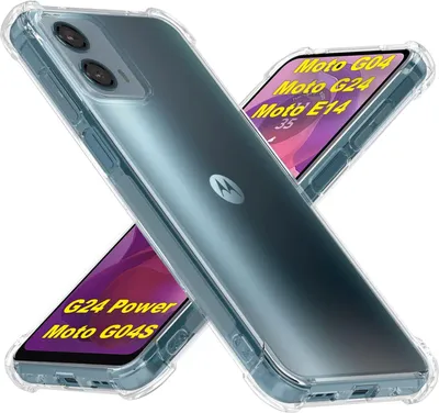 Produktbild von Hülle für Motorola Moto G24 / Moto G04 Weich Transparent Handyhülle mit Verstärkte Ecken Bumper Schutzhülle