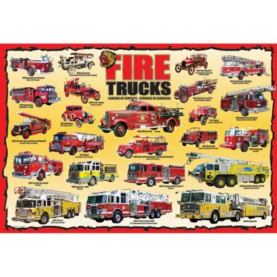 Produktbild von EUROGRAPHICS Puzzle Feuerwehrfahrzeuge 100 Teile