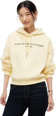 Produktbild von Tommy Hilfiger 8721441190717, Erwachsener, Weiblich, Kapuzenpullover, Cremefarben, Langärmlig, Frozen Custard