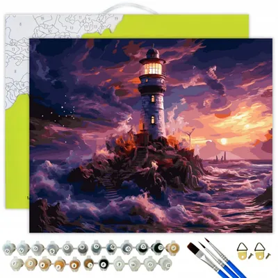 TABLEAU PEINTURE HUILE sur toile: Paysage, la Lune, Mouettes et Roseaux 30X40cm EUR 23,00 - FR