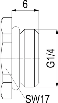 Immagine prodotto di Js Entleerungsstopfen Mit O-Ring  Dn8,1/4",Messing