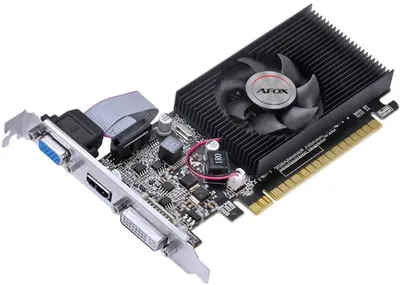 Produktbild von AFOX AF210-512D3L3-V2, GeForce G210, 0,512 GB, GDDR3, 64 Bit, 2560 x 1600 Pixel, PCI Express 2.0