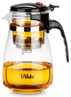 Produktbild von Teekanne aus Glas mit Teesieb, Borosilikatglas, 960 ml