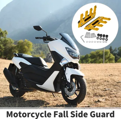 Produktbild von 1 Satz Motorrad-Fallseitenschutz Vordergabelschutz Vorderschutzblech Schmutzf?nger Seitenschutz Aluminiumlegierung Goldton