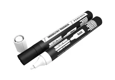 Obrázok produktu pre Priemyselný popisovač 4 mm biely 10 kusov