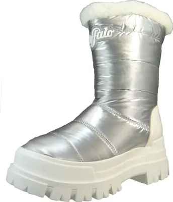 Produktbild von Buffalo Damen Stiefel/ Winterstiefel ASPHA SNOW Silber Textil-Synthetik-Mix Größe: 38