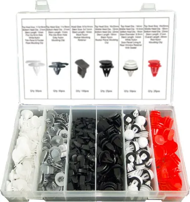 Image de Assortiment de clips de fixation pour MINI-COOPER Clips de garniture de porte 124 pcs.