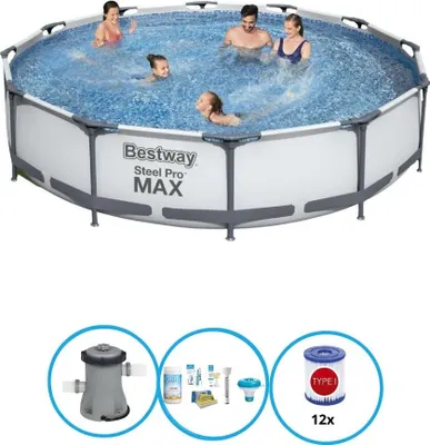 Immagine prodotto di Bestway Pool Steel Pro MAX - Fasciolo per piscina - 366x76 cm