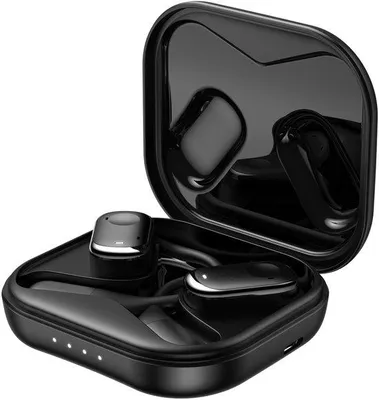 Zdjęcie produktu dla Słuchawki Bluetooth z funkcją tłumaczenia, obsługujące tłumaczenie w czasie rzeczywistym, rozmowy wideo, tryb offline/online, tłumaczenie symultaniczne, zasięg 5 metrów, wykonane z tworzywa ABS+PC, kolor czarny.