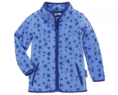 Produktbild von Playshoes Fleecejacke blau mit Sternen GR 80