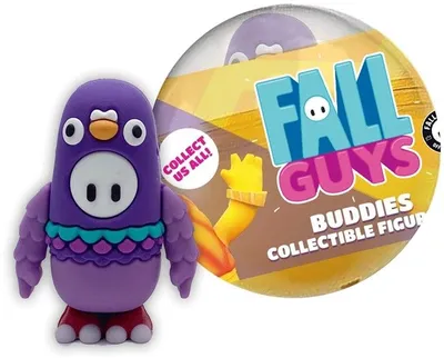 Produktbild von 1 x Fall Guys Buddies 3D Sammelfigur in Blind-Kapsel 65mm,  zufällig: Cactus, Pigeon, Sprinkles, La Luz, French Fries, Feisty Dwarf, Twoo u.a.