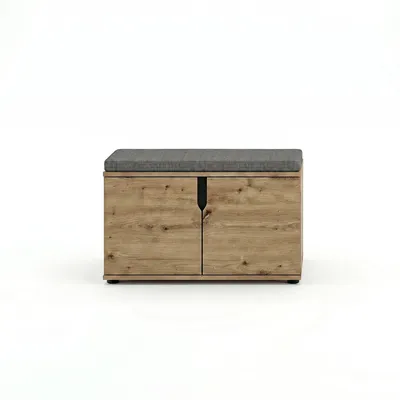 Immagine prodotto di xonox.home - Panca Keno, 80x44x37 cm, legno di quercia artigianale