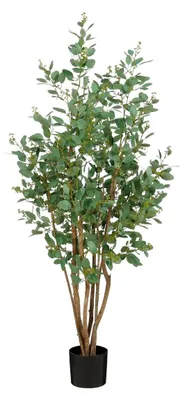 Produktbild von Mica Decorations Pappel Kunstpflanze - H110 x Ø60 cm - Grün