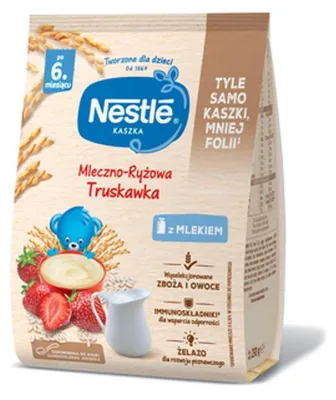 Obrázok produktu pre Nestlé Kaszka Mleczno-Ryżowa Truskawkowa 230 g