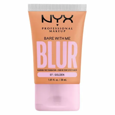 Produktbild von Base de Maquillaje Fluida NYX Bare With Me Blur Nº 07- golden (30 ml)