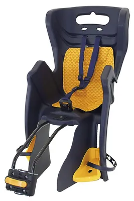 Image de Siège enfant pour vélo, à fixer sur le tube de selle, avec harnais à trois points