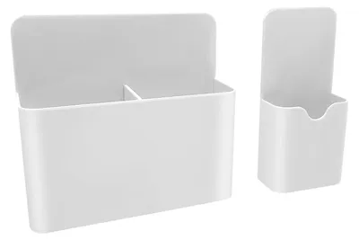 Produktbild von Magnetischer Stifthalter für Whiteboard-Stifte, Spindorganizer, Whiteboard-Zubehör, magnetische Aufbewahrung für Schulmaterialien, weiß