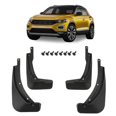Produktbild von HERSTMOTO Schmutzfänger, 4er-Set Schmutzfänger-Kit Spritzschutz Schmutzfänger mit Befestigungssatz, passend für Volkswagen T-ROC I 2017-2025