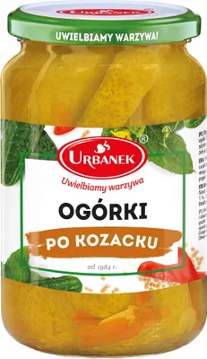 Zdjęcie produktu dla Ogórki po kozacku 680g/350g Urbanek