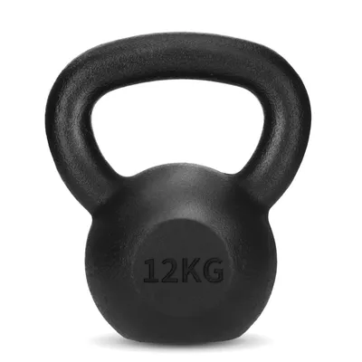 Produktbild von 4FIZJO Gusseiserne Kettlebell 12 kg, Trainingsgewicht für Kraft- und Functional-Training