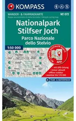 Produktbild von KOMPASS Wanderkarte 072 Nationalpark Stilfser Joch / Parco Nazionale dello Stelvio 1:50.000