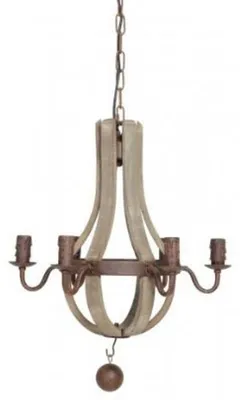 Immagine prodotto di Lampada a sospensione Casa Padrino, design industriale, finitura marrone ruggine, diametro 45 cm