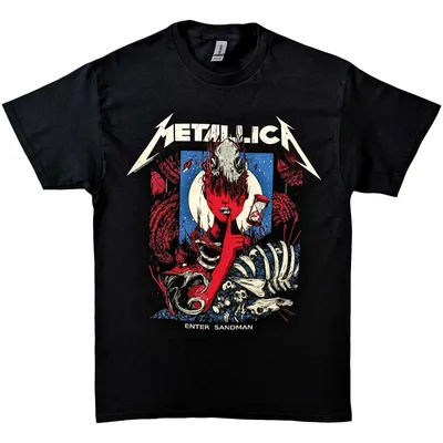 Zdjęcie produktu dla Metallica Enter Sandman Poster Black M Koszulka