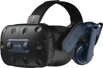 Produktbild von HTC Vive Pro 2, Dediziertes obenmontiertes Display, Schwarz, Blau, 120°, 90 Hz, LCD, 2448 x 2448 Pixel