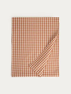 Zdjęcie produktu dla HOMLA Obrus MARAVILLA bawełniany w karmelową kratkę 150x220 cm